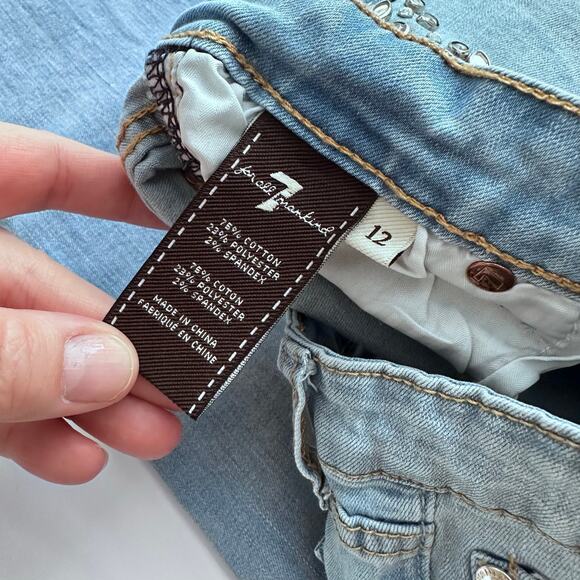 Seven For All Mankind Josefina Jeans Girls Size 12 - Picture 6 of 6